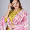 Women's  Printed Kurta Pant With Dupatta - Image 4
