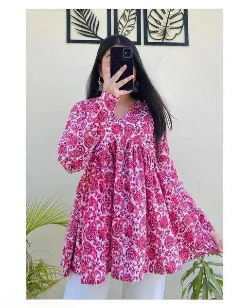 Women's printed ethnic tops